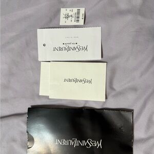 Yves Saint Laurent Black and White Tag Set